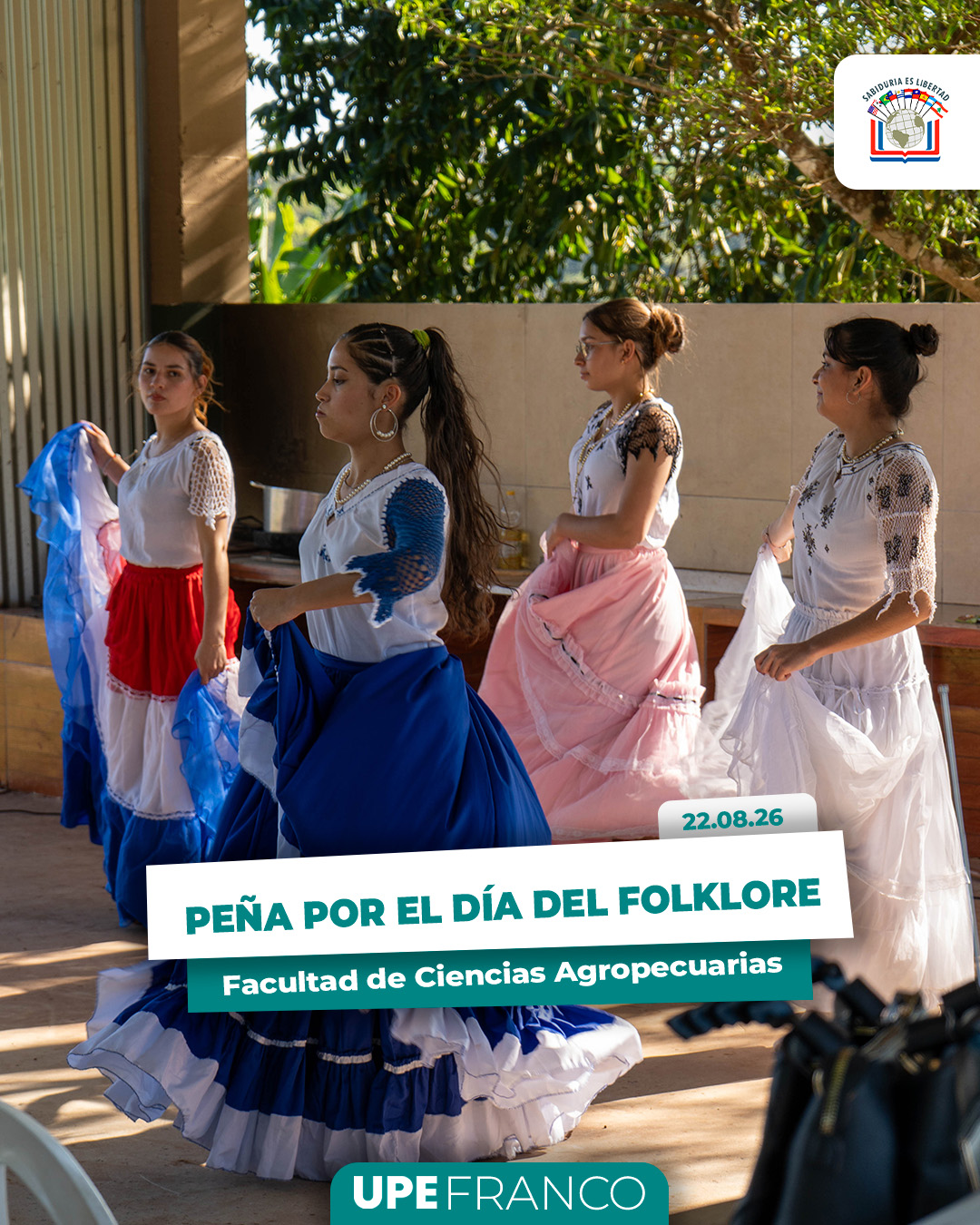 Facultad de Ciencias Agropecuarias y Ciencias Veterinarias realizaron Peña por el Día del Folklore